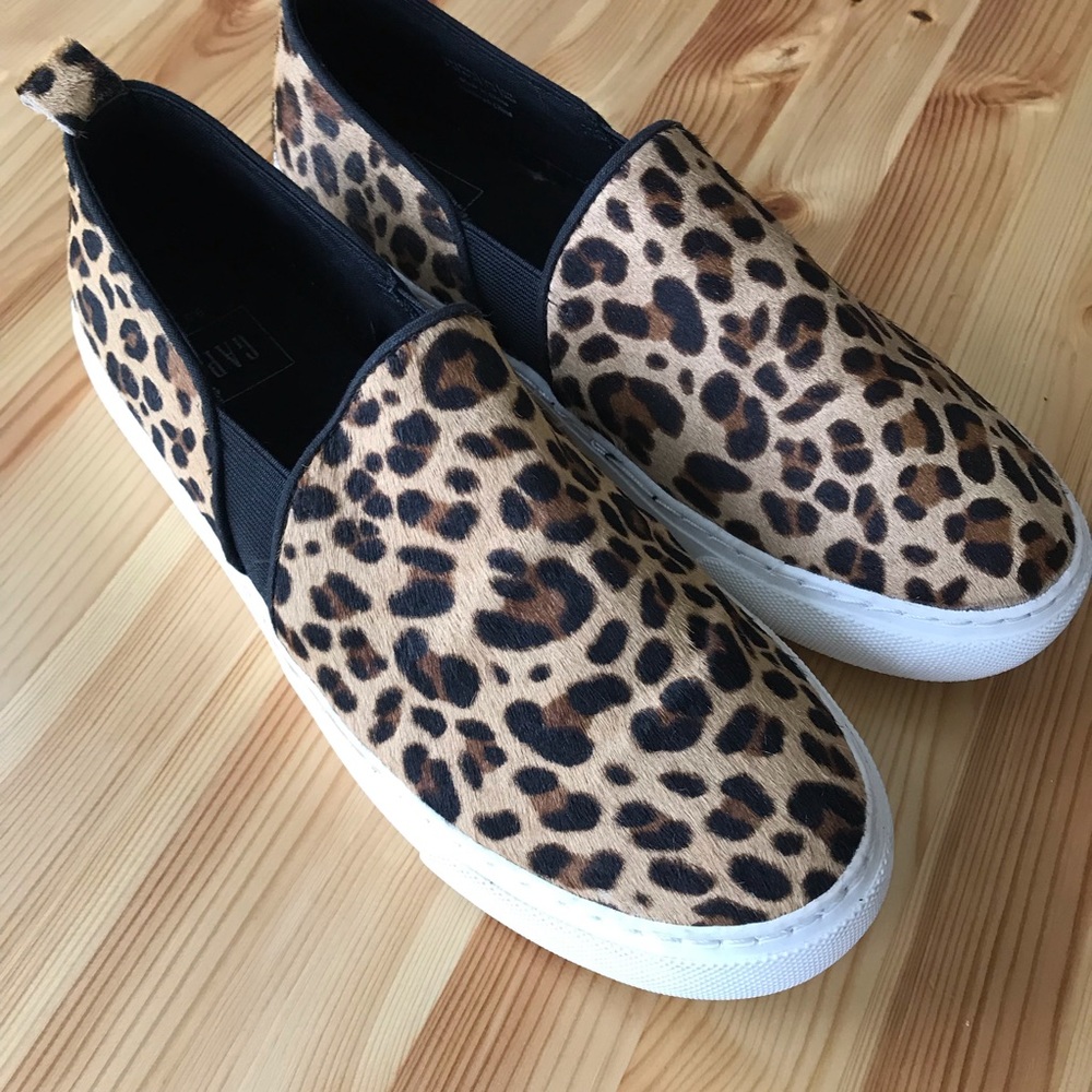 Gap leopard print slip ons